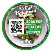 We Eat Balanced retail sticker